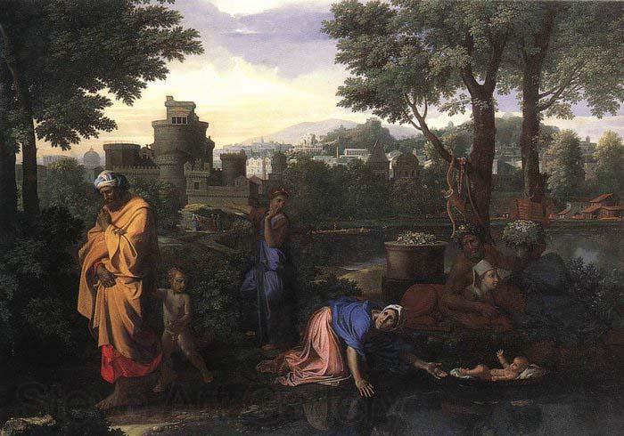 Nicolas Poussin The Exposition of Moses Norge oil painting art